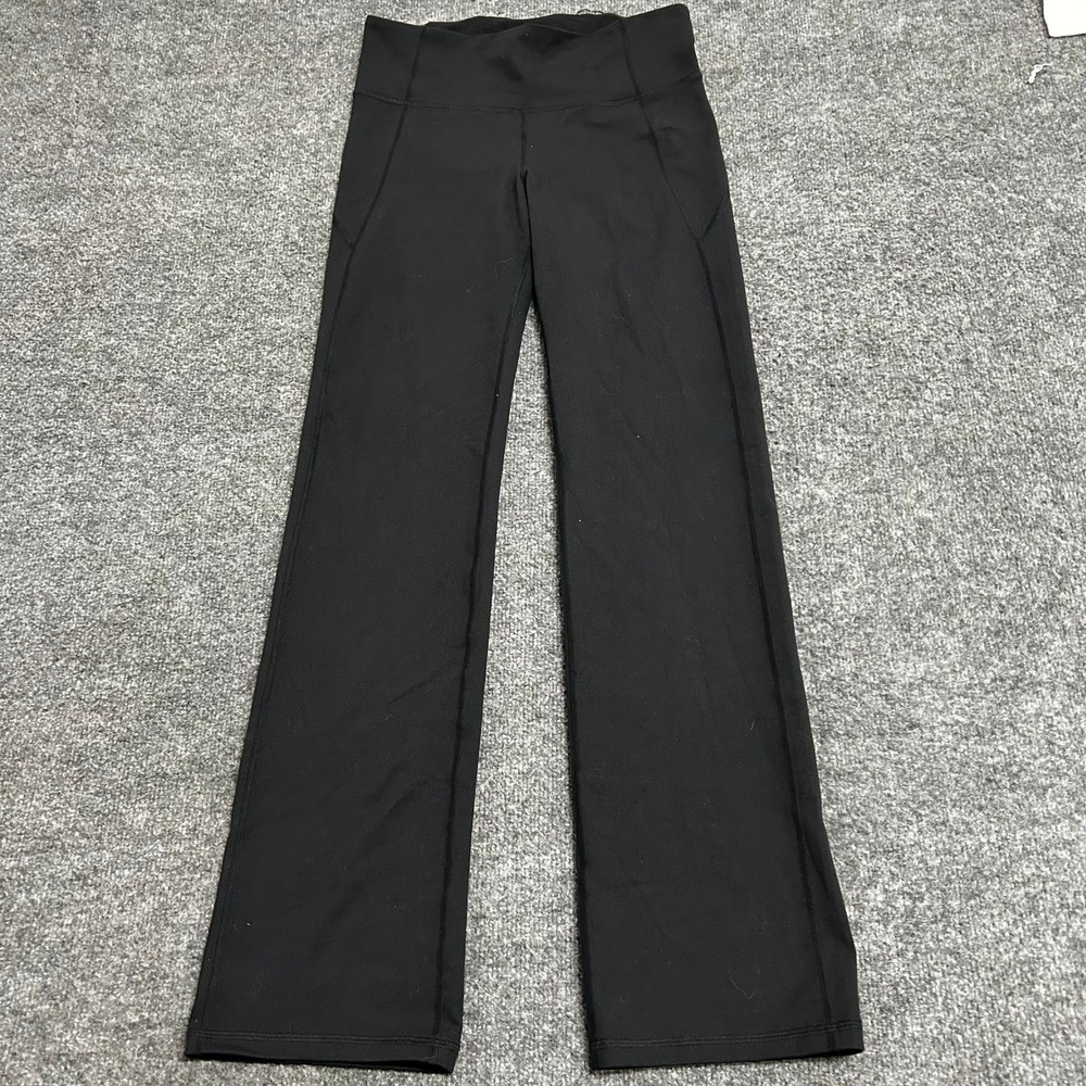 Under Armour Pants Womens Size M Black Straight Leg Stretch Athletic Yoga 48281